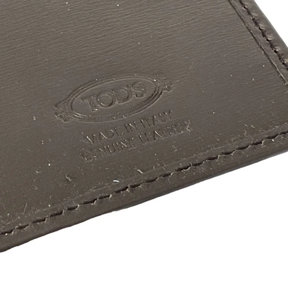 Tod's Italy Brown Barretta MET Leather Vertical‎ Wallet, XAMBRRB7449PULS81